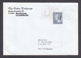 Luxembourg - 02/1994 - Flamme , Letter Ordinary Luxembourg/Bulgaria - Cartas & Documentos