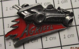 1216b Pin's Pins / Beau Et Rare / THEME : SPORTS / AUTOMOBILE F1 F3000 AGRIGEL EN RELIEF METAL ETAIN OU ACIER - Car Racing - F1