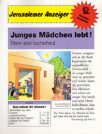 Jerusalemer Anzeiger. Sonderausgabe. Junges Mädchen Lebt! Eltern Sind Hocherfreut. - Altri & Non Classificati