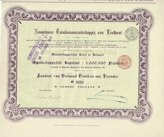 -Titre De 1901 - Naamloze Tuinbouwmaatschappij Van Linthout - Société Anonyme Horticole De Linthout. - Rare - Agriculture
