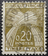 TAXE N°92. 20c. Brun-olive. Cachet Du 28 Mai 1963 à Choisy-le-Roi - 1960-.... Used