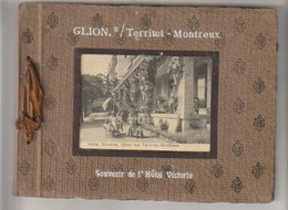 Suisse MONTREUX GLION / TERRICOT - MONTREUX Souvenir De L'hôtel Victoria Livret Avec 10 Cartes Postales - VD Vaud