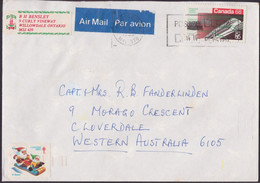 CANADA 1986 COVER To Australia @D6557 - Lettres & Documents