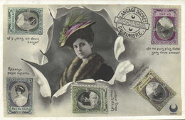 Langage Secret Du Timbre  Portraits Jeunes Femmes RV - Stamps (pictures)