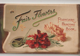 Illustrateur Fair Flowers  Etudes De KLEIN Carnet De 20 Cartes à Colorier Album (Fleurs)  Tuck's éditeur - Klein, Catharina