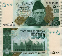 PAKISTAN       500 Rupees        P-49Am       2021        UNC  [sign. Reza Baqir] - Pakistan