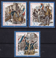 Série De 3 Timbres-poste Gommés Neufs** - Bicentenaire De La Révolution Française - N° 2865/7 (Yvert) - RDA 1989 - Unused Stamps