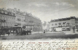 CPA / AK / PK -  ETTERBEEK  Place Jourdan ( Animation , Kiosque , Attelage ) - Etterbeek