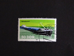 ALLEMAGNE GERMANY DEUTSCHLAND RDA DDR YT 2310 OBLITERE - BATEAU PENICHE A MOTEUR - Gebraucht