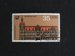 ALLEMAGNE GERMANY DEUTSCHLAND RDA DDR YT 2328 OBLITERE - GRANDE POSTE ERFURT - Gebraucht