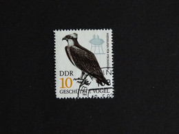 ALLEMAGNE GERMANY DEUTSCHLAND RDA DDR YT 2352 OBLITERE - BALBUZARD PECHEUR RAPACE OISEAU BIRD VOGEL - Gebraucht