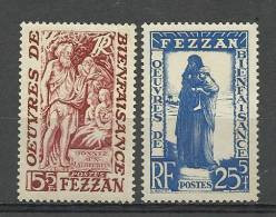 Fezzan YT 54 & 55 " Oeuvres De Bienfaisance " 1950 Neuf** - Unused Stamps