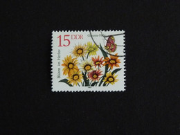 ALLEMAGNE GERMANY DEUTSCHLAND RDA DDR YT 2388 OBLITERE - GAZANIA GAZANIE FLEUR FLORE FLOWER BLUME - Gebraucht