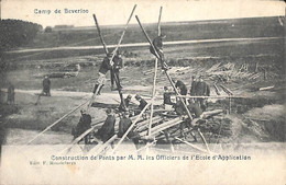 Camp De Beverloo - Construction De Ponts Par M M Les Officiers De L'Ecole D'Application (Mondelaers) - Leopoldsburg (Beverloo Camp)