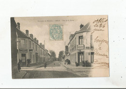 ABLIS ENVIRONS DE DOURDAN RUE DE LA POSTE  (HOTEL DU CROISSANT ET CAFE DES VOYAGEURS) 1904 - Ablis