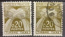 FRANCE. YT Taxe N° 92/92b. Oblitéré CàD..... - 1960-.... Used
