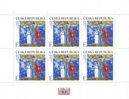 Czech Republic - 2022 - Europa CEPT - Stories And Myths - Libuse And Premysl - Mint Miniature Stamp Sheet With Hologram - Unused Stamps