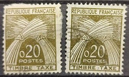 FRANCE. YT Taxe N° 92/92b. Oblitéré CàD..... - 1960-.... Used
