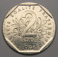 2 Francs Semeuse, 1996, Nickel - V° République - 2 Francs