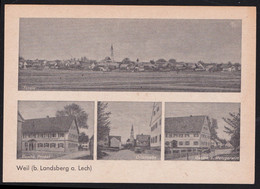 Weil Bei Landsberg A. Lech Mehrbildkarte - Gasthaus Probst + Metzgerwirt (AK-1-342) - Landsberg