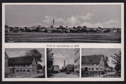 Weil Bei Landsberg A. Lech Mehrbildkarte - Gasthaus Probst + Metzgerwirt (AK-1-356) - Landsberg