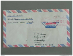 Argentinie Argentine Argentina To RSA 1984 Brief Omslag Enveloppe Lettre Cover Frankingmachine - Briefe U. Dokumente