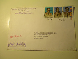 CONGO KINSHASA AIR MAIL COVER TO GB  ,4-15 - Brieven