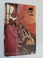 OMAN /GPT     OMN21  BOAT BUILDER       RO 1.500       Nice Used Card    **9309** - Oman