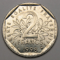 2 Francs Semeuse, 1998, Avec Point Entre O Et ROTY, Nickel - V° République - 2 Francs