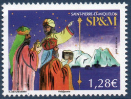 St Pierre Et Miquelon 2020 - Noël, Les Rois Mages - 1 Val Neuf // Mnh - Unused Stamps