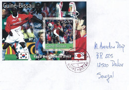 Guinea Bissau 2002 Thierry Henry France World Cup Football Arsenal MS Cover - 2002 – Corea Del Sur / Japón