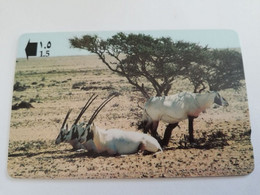 OMAN /GPT     OMN74   ARABIAN ORYX         RO 1.500       Nice Used Card    **9321** - Oman