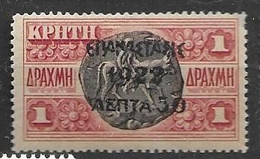 Greece Mh * 10 Euros 1923 - Unused Stamps