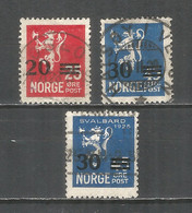 Norway 1927 Used Stamps  Set - Usati