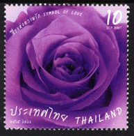 Thailand - 2022 - Rose - Symbol Of Love - Mint Scented Stamp With Rose Scent - Thaïlande