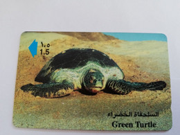 OMAN /GPT     OMN126   NATURE IN  OMAN   /GREEN TURTLE      RO 1.500       Nice Used Card    **9333** - Oman