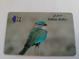 OMAN /GPT     OMN128   NATURE IN  OMAN   /INDIAN ROLLER      RO 1.500       Nice Used Card    **9334** - Oman