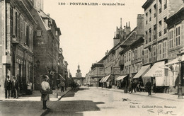 S8354 Cpa 25 Pontarlier - Grande Rue - Pontarlier