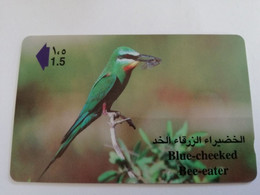 OMAN /GPT     OMN176   NATURE IN  OMAN   /BLUE CHEEKED  BEE EATER       RO 1.500       Nice Used Card    **9341** - Oman