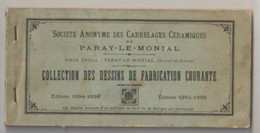 PARAY LE MONIAL Sté Des Carrelages Céramiques Catalogue 1894-1895 - Pubblicitari