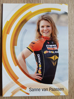 Card Sanne Van Paassen - Boels-Dolmans Cycling Team 2014 - Cycling - Cyclisme - Ciclismo - Wielrennen - Netherlands - Cyclisme