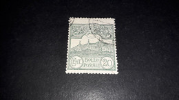 03AL15 SAN MARINO 1925 VEDUTA TIPO DEL 1903 IN NUOVI COLORI 20 CENT. "O" - Gebraucht