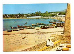 Tunisie --HAMMAMET --1979--La Plage Vue Du Café Sidi Bou Said Hadid......beau Timbre.....cachet.......à Saisir - Tunisia