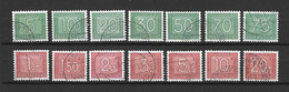 Luxemburg 1946 - Portomarken III / Mi-Nr 23 - 36 - Gestempelt - Postage Due