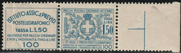 Assicurativi Postetelegrafonici 1,50 Sass 17 Bdf MNH** Cv 375 - Versichert