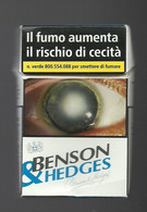 Tabacco Pacchetto Di Sigarette Italia - Benson & Hedges 2017 N.3 Da 20 Pezzi -  Vuoto - Etuis à Cigarettes Vides