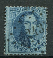 Belgien Nr.12 B         O  Used        (1348) - 1863-1864 Medaillen (13/16)