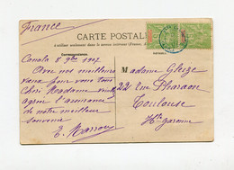 !!! NVELLE CALEDONIE, CPA DE 1907 POUR TOULOUSE, CACHET DE CANALA - Storia Postale