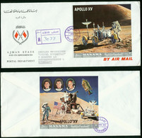 Br Manama (Ajman) Registered Airmail Cover Sent To Germany, München | Manama, 7.11.1971 - Manama