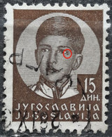 KING PETER II-15 DIN-ERROR-YUGOSLAVIA-1935 - Geschnittene, Druckproben Und Abarten